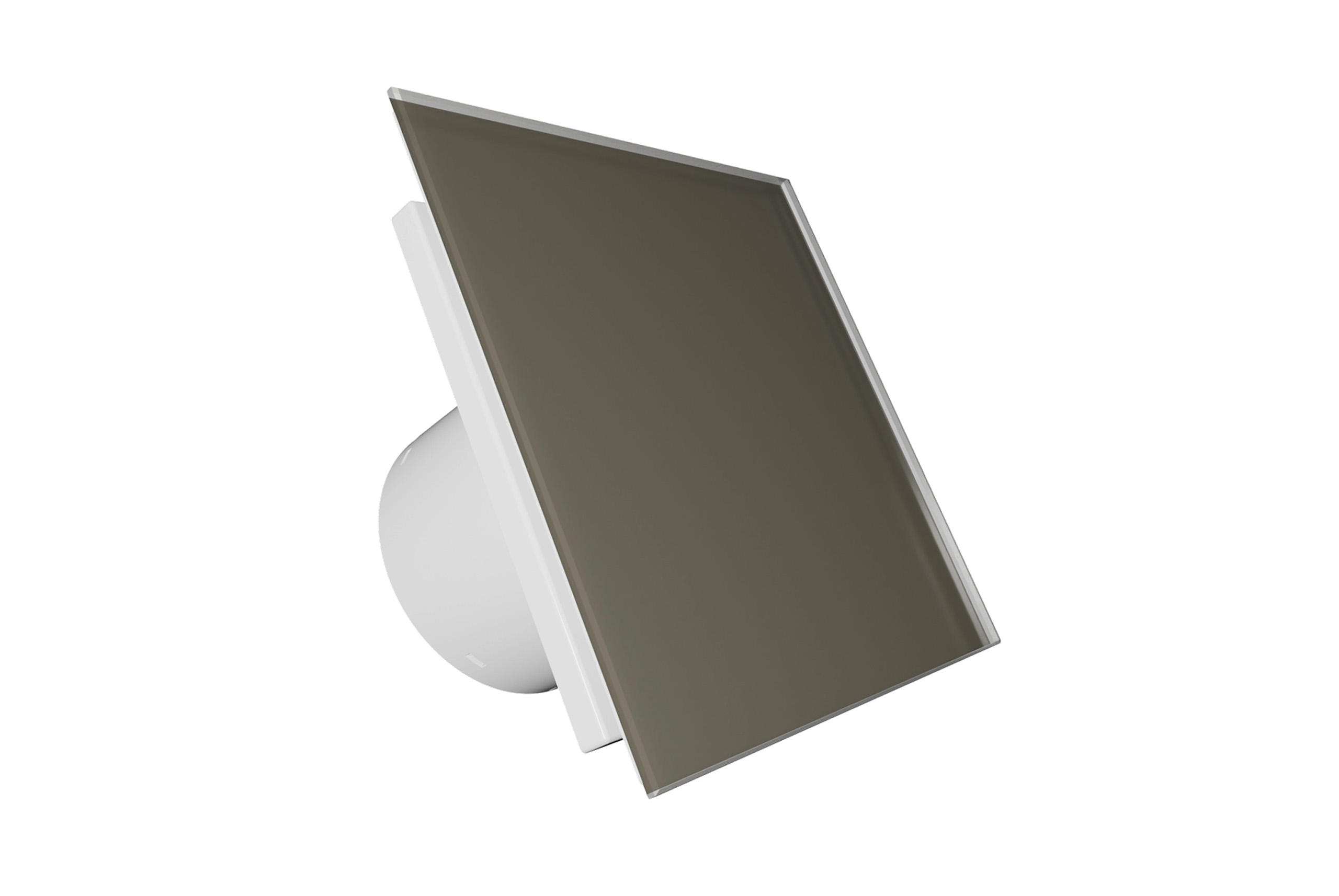 Ventiliatorius-Vlano-EOS-Silver-Bronze-panele-2 VLano Stikla Panelis EOS Silver Bronze | Piemērots Ø100/Ø125 mm Ventilatoriem, Matēts Sudraba-Bronzas Stikls - Image 1