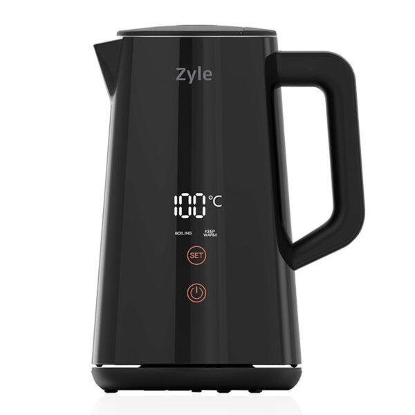 ZYLE Elektriskā Tējkanna ZY833BK | 1.5 L, LED Ekrāns, Temperatūras Uzturēšana