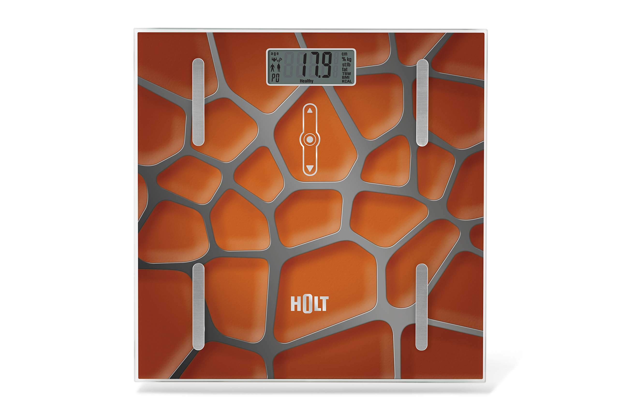 Vonios-Svarstykles-Holt-HT-BS-011-Orange Holt Ķermeņa analīzes svari HT-BS-011 Orange | 180 kg, Bio-impedance, Oranži - Image 1