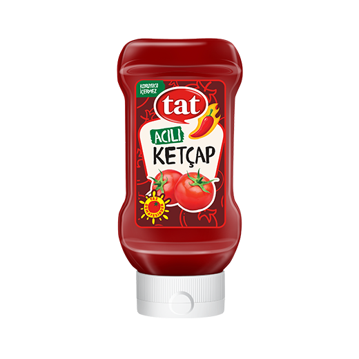 Aštrus pomidorų kečupas TAT, 390g