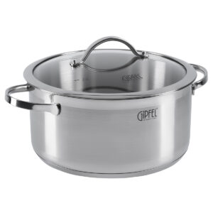 GIPFEL Puodas Victory 1369 | 4.7 L, 24 cm, Plienas 18/10, Indukcija