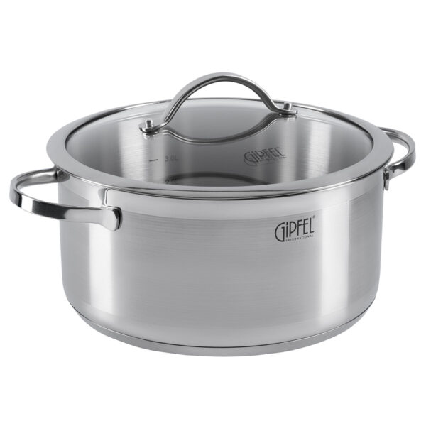 GIPFEL Puodas Victory 1369 | 4.7 L, 24 cm, Plienas 18/10, Indukcija