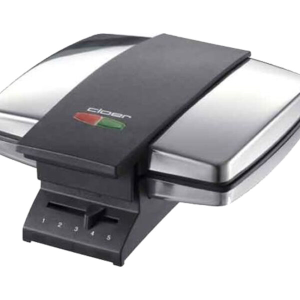 CLOER Elektriskā Vafeļu Panna CLO1445 | Beļģu Vafeles, 930 W, Nerūsējošā Tērauda Korpuss