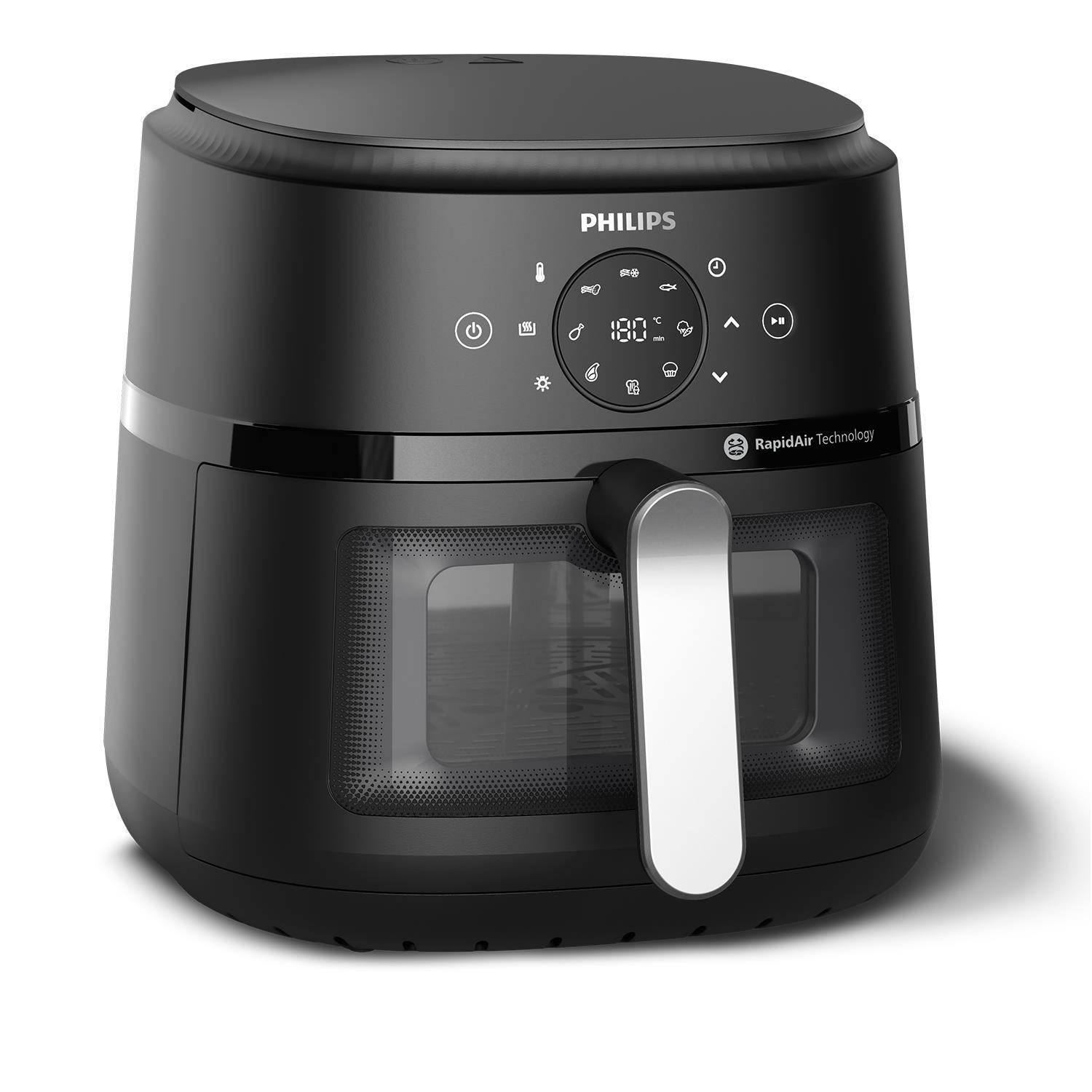 c78a64df-b9ea-4bef-83c6-d9ee7719de86 Philips Airfryer XXL NA231/00 2000 sērija | 6,2 L, 1700 W, Ar lodziņu, Sudraba krāsā - Image 1