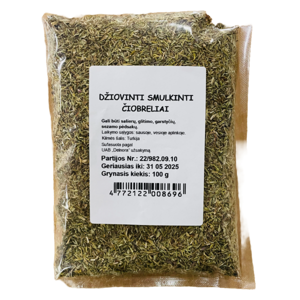 Smalkināti kaltēti timiāni, 100