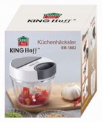 KingHoff Mechaninis maisto smulkintuvas KH-1882, 900 ml | Su virvele, Nerūdijančio plieno ašmenys