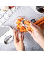 KingHoff Mechaninis maisto smulkintuvas KH-1881, 400 ml | Su virvele, Nerūdijančio plieno ašmenys