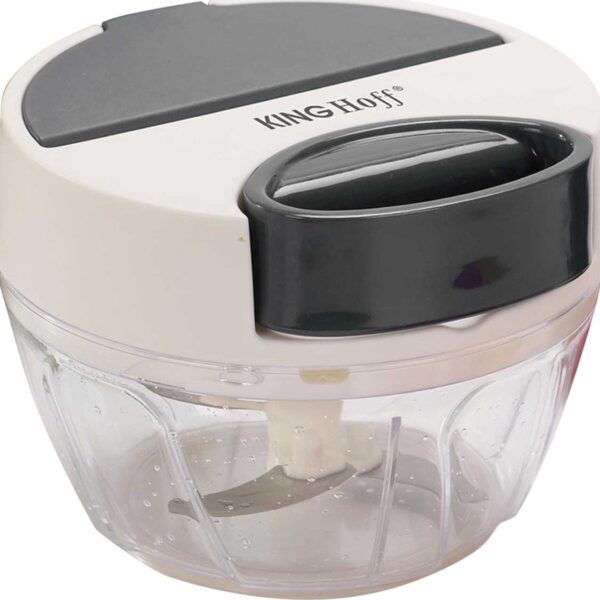 KingHoff Mechaninis maisto smulkintuvas KH-1881, 400 ml | Su virvele, Nerūdijančio plieno ašmenys