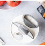 KingHoff Mechaninis maisto smulkintuvas KH-1881, 400 ml | Su virvele, Nerūdijančio plieno ašmenys