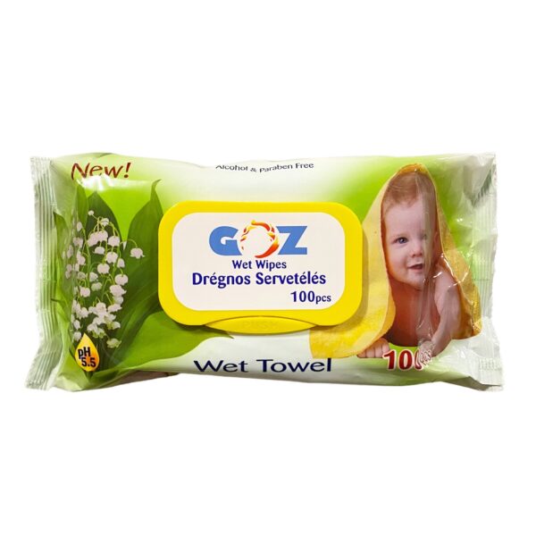 Mitrās salvetes zīdaiņiem ar liliju aromātu GOZ, 100 gab.