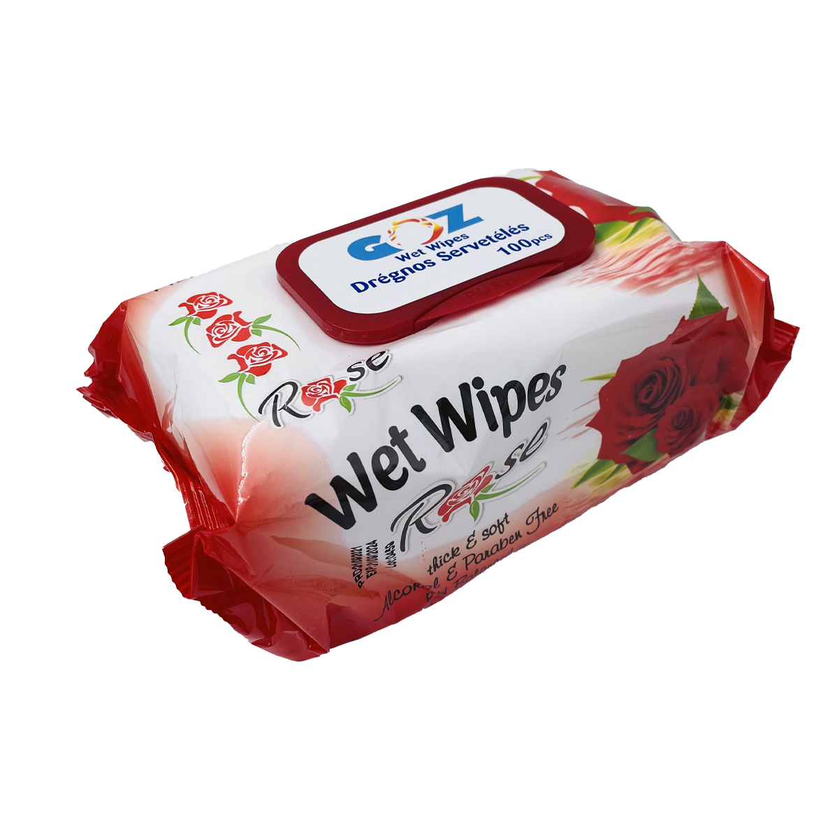 dregnos-serveteles-roziu-kvapo-goz-100-vnt-1 Mitras salvetes ar rožu aromātu GOZ, 100 gab. - Image 1