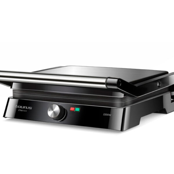 TAURUS Elektrinis Grilis GR2200X | 2200 W, 3-in-1 (Kontaktinis/Sumuštinių/Barbekiu 180°), Reguliuojama Temp. (Kopija)