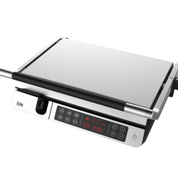 ZYLE Elektriskais Grils ZY013EG | 2000 W, 180° Atvēršana, Temperatūras Zonde, 6 Programmas