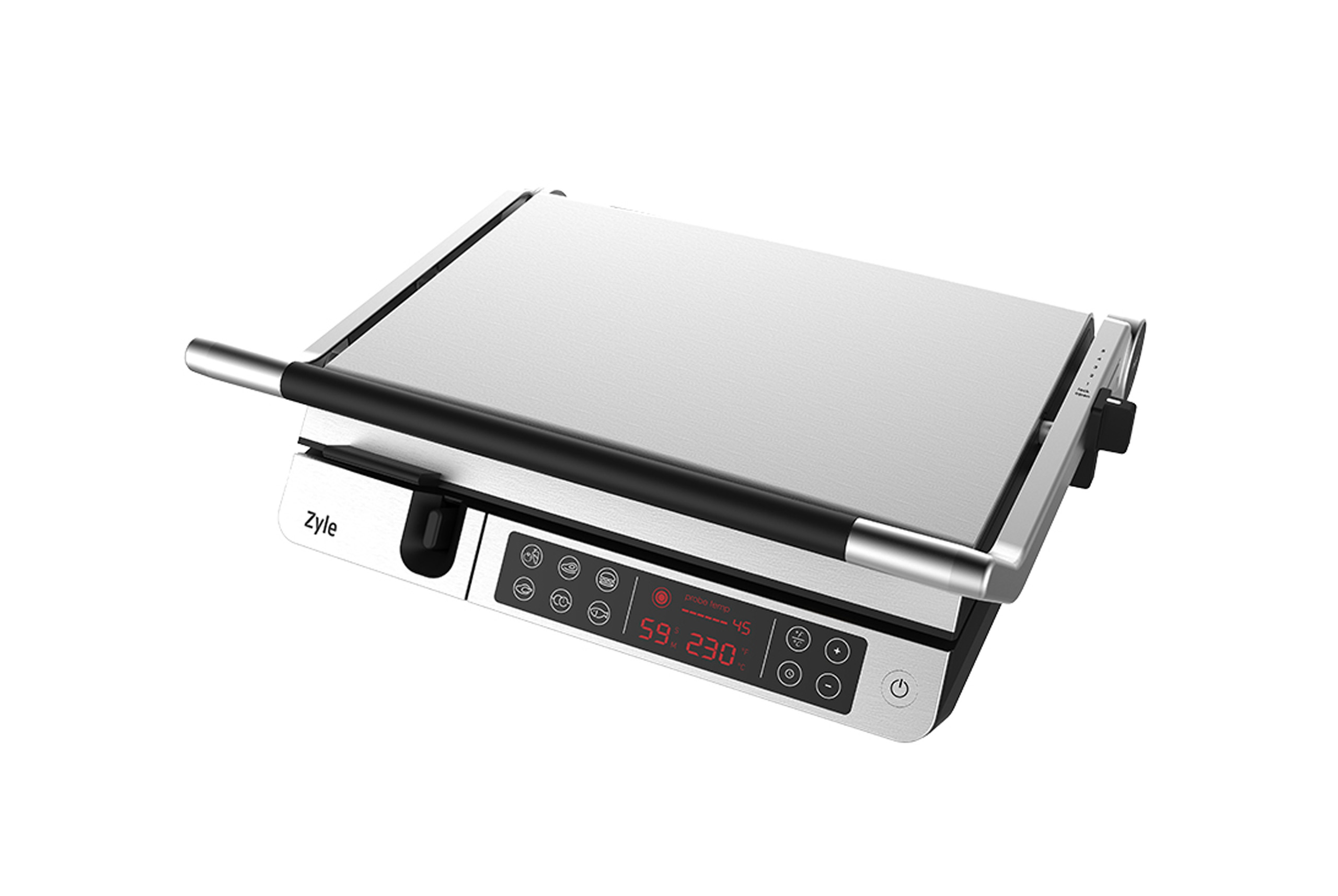 elektrinis-grilis-ZY013EG ZYLE Elektriskais Grils ZY013EG | 2000 W, 180° Atvēršana, Temperatūras Zonde, 6 Programmas - Image 1