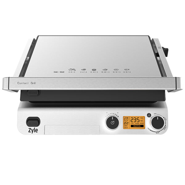 ZYLE Elektriskais Grils ZY019BEG | 2000 W, Regulējams Augstums, 180° Atvēršana, 2 Veidu Plāksnes