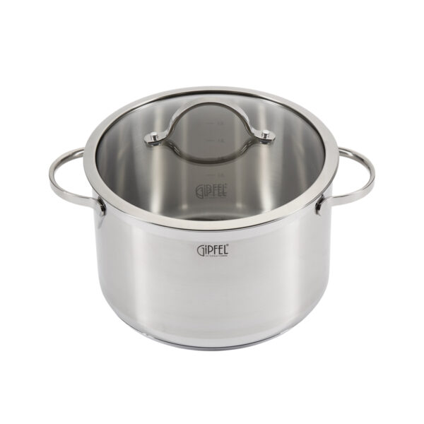 GIPFEL Puodas Victory 1370 | 6.5 L, 24 cm, Plienas 18/10, Indukcija