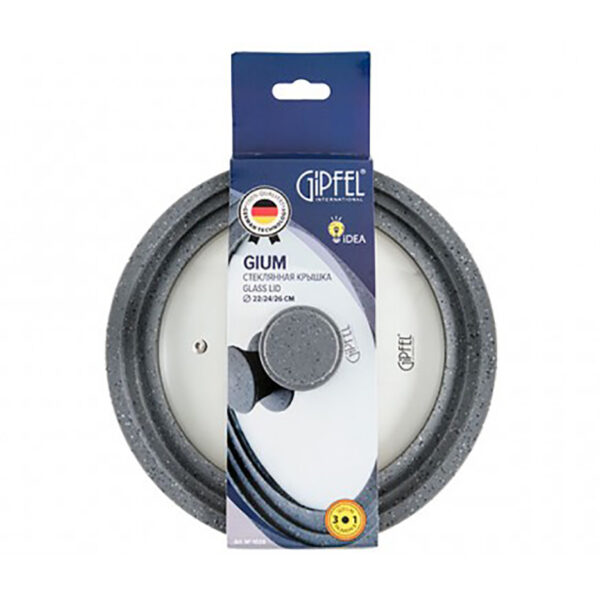 GIPFEL Universāls vāks GIUM 1028 | 22-24-26 cm, Stikls un Silikons