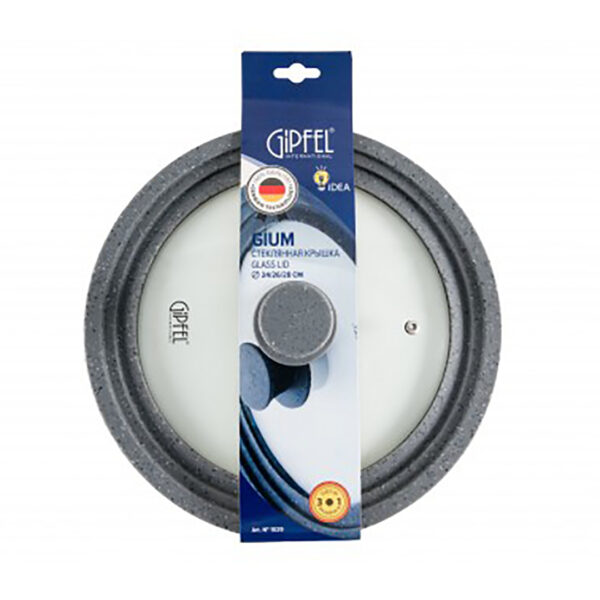 GIPFEL Universālais vāks GIUM 1029 | 24-26-28 cm, Stikls un Silikons