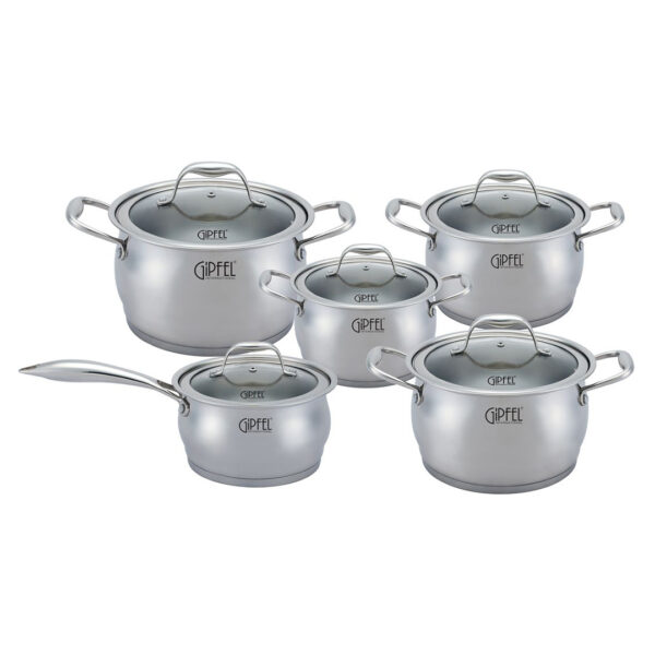 GIPFEL Katlu komplekts CONTATA, 10 daļas