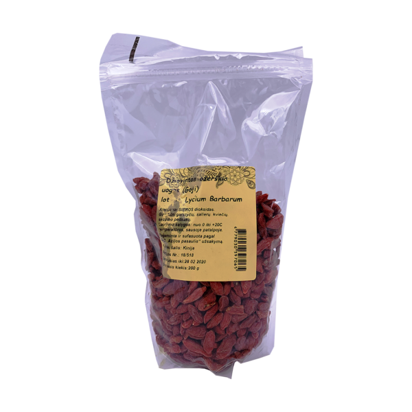 Dygliuotā sausserža (Goji) ogas, 200 g