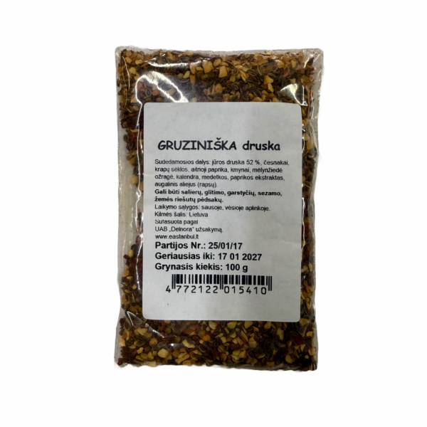 Gruziniška Druska (Prieskonių Mišinys) | 100 g, Aromatingas, Su Mėlynžiede Ožrage ir Kalendra