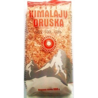 Himalajų rožinė druska, Rupi, 500 g | Natūrali, Akmens druska