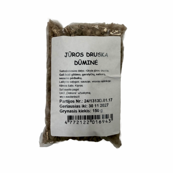 JŪROS DRUSKA Dūminė | 150 g, Natūralus Rūkymo Aromatas, Griliui