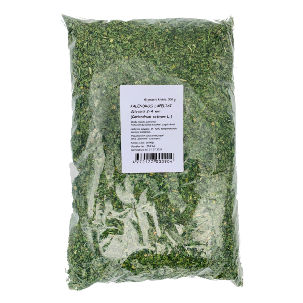 Kaltētu kliņģerīšu lapiņas, 500 g