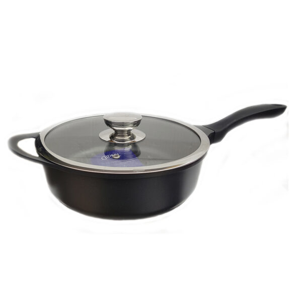 Gipfel WOK panna RICHMOND 28 cm ar Vāku un Titāna Pārklājumu