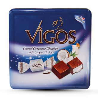VIGOS Kokosiniai Batonėliai 600 g | Metalinė Dėžutė, Kokosų Skonio