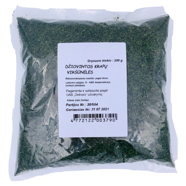 Džiovintos krapų viršūnėlės, 200 g