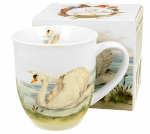 Keraminis puodelis „Bird World SWAN“ (400 ml) – elegancija ir natūrali ramybė