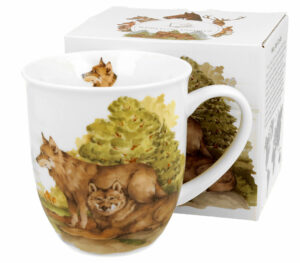 Keraminis puodelis „Animal World WOLVES“ (400 ml) – gamtos įkvėptas dizainas vilkų mylėtojams
