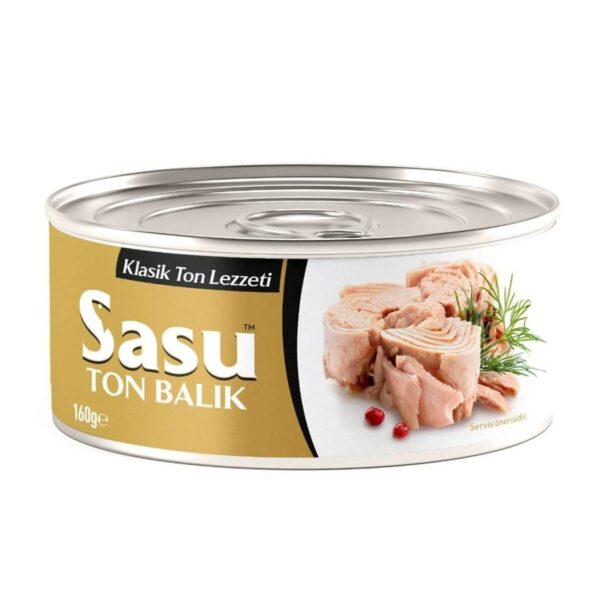 SASU Nesmulkintas tunas saulėgrąžų aliejuje, 160 g | Daug baltymų, Turkija