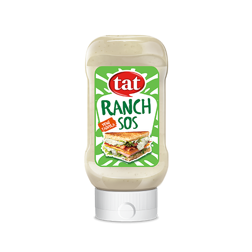 TAT Ranch padažas, 220g | Kreminis skonis, Su krapais ir česnaku