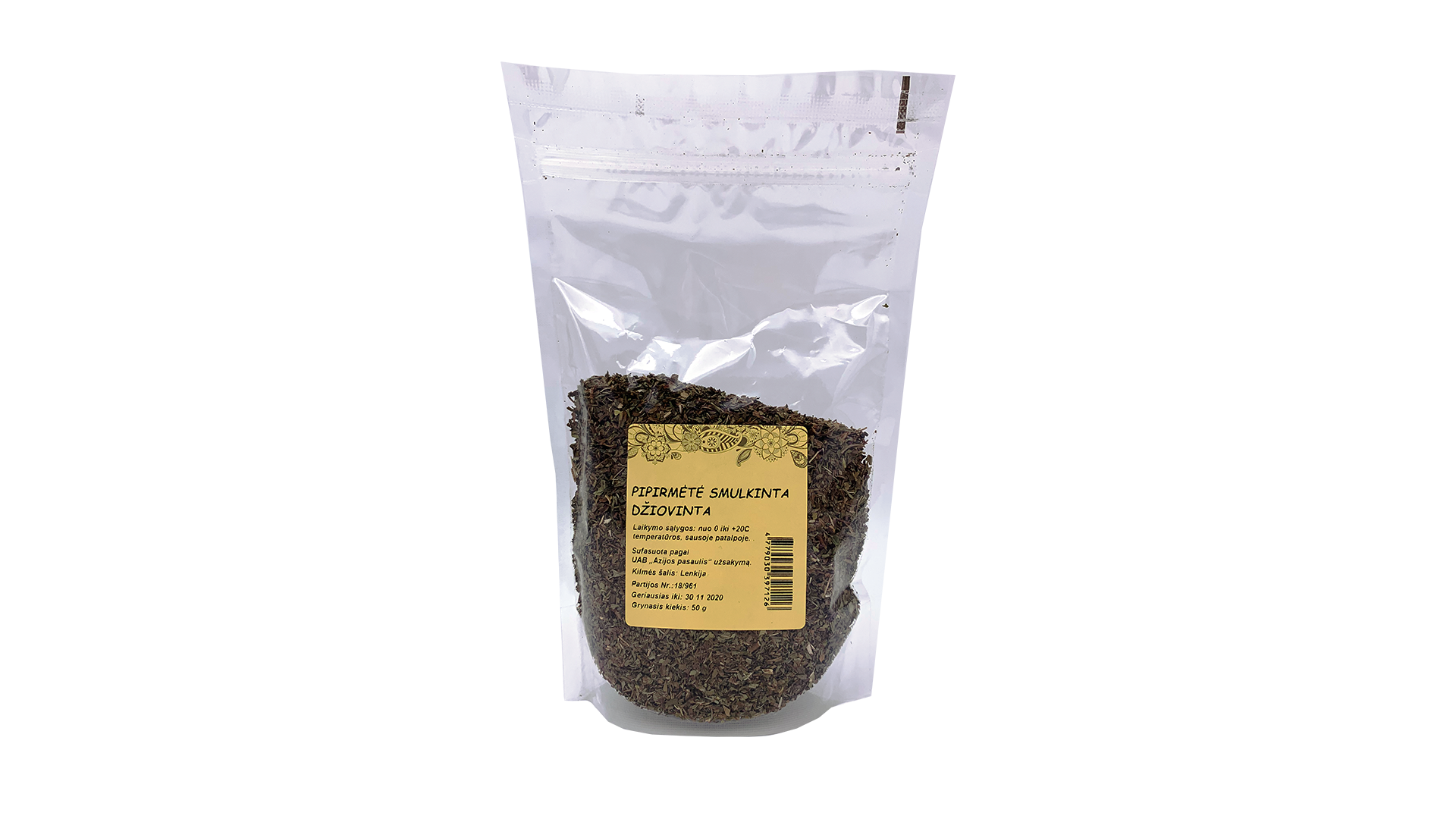 pipirmete-50g Piparmētra Žāvēta 50 g | Atsvaidzinošs Aromāts Tējai, Sautējumiem, Desertiem - Image 1