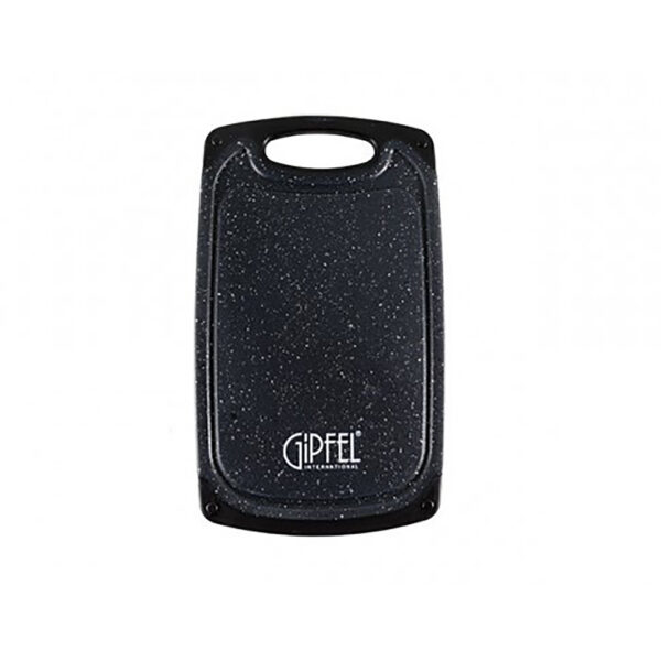 GIPFEL Griešanas dēlis GRITA 3239 | 25x15 cm, Pārtikas plastmasa, Melna granīta krāsa