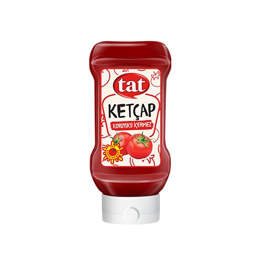 TAT Pomidorų kečupas (švelnus), 390g | Klasikinis skonis, Be riebalų