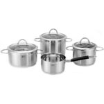 GIPFEL Katlu komplekts Signo 1503, 7 daļas | 18/10 tērauds, 6 slāņu indukcijas pamatne