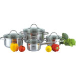 GIPFEL Katlu komplekts VICTORY 1551, 8 daļas | 18/10 tērauds, 3 slāņu indukcijas pamatne - Image 2