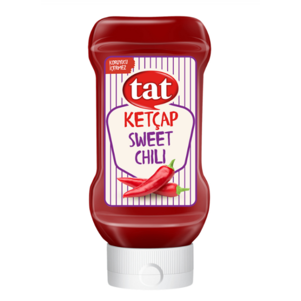 TAT Saldžiarūgštis čili-pomidorų kečupas, 390g | Pikantiškas skonis, Be riebalų