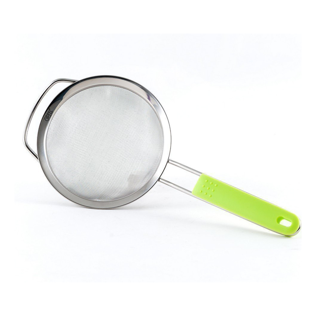 sietas-sijoklis-gipfel-5478 GIPFEL Sietas-sijoklis 5478 | 18 cm, Nerūsējošais tērauds, Zaļš silikona rokturis - Image 1