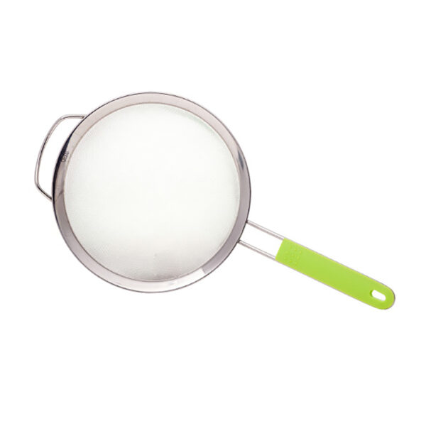 GIPFEL Sietas-sijoklis 5479 | 20 cm, Nerūsējošais tērauds, Zaļš silikona rokturis