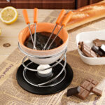 GIPFEL Šokolādes Fondī Komplekts MINOR 1904 | 350 ml, 4 Personām, Keramika un Tērauds - Image 2