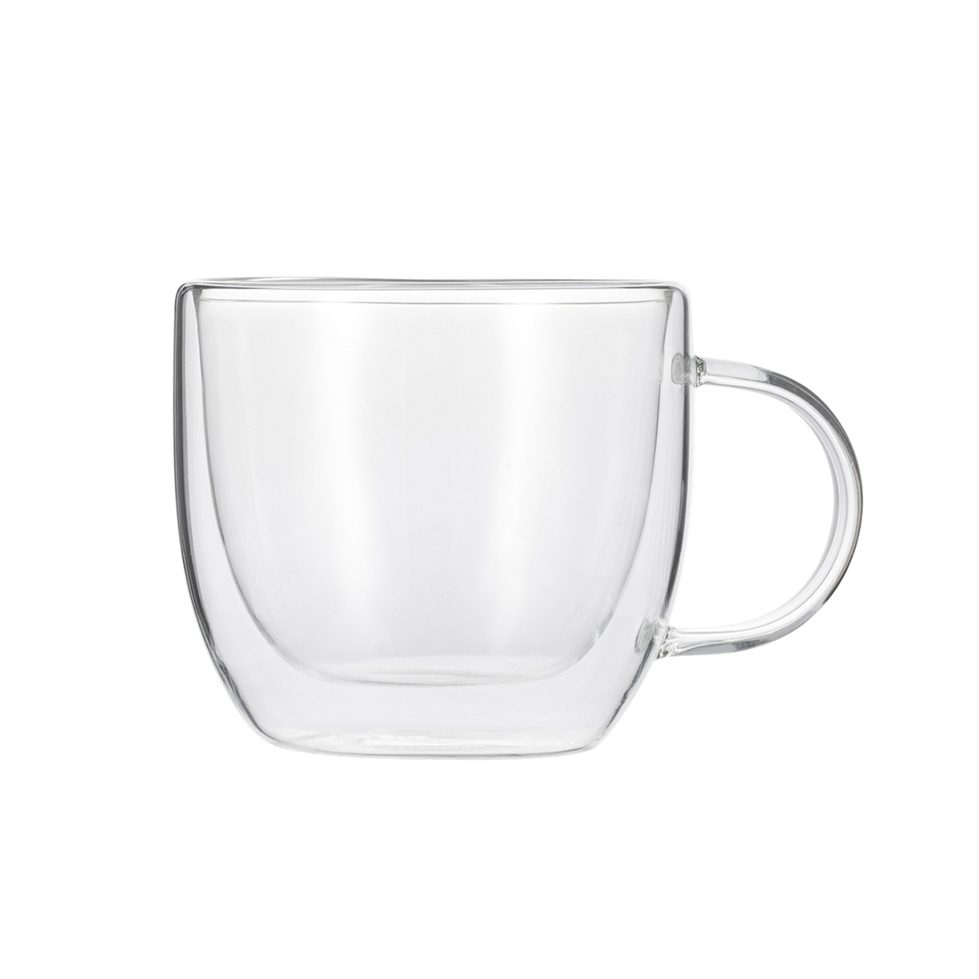 stiklinis-puodelis-su-dvigubomis-sienelemis-asola-350ml-gipfel-51031-1 Stikla krūze ar dubultsienām Asola 350ml - Image 1