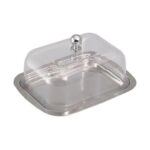 GIPFEL Sviestinė su akrila vāku 5517 | 15x12 cm, Nerūsējošais tērauds 18/10
