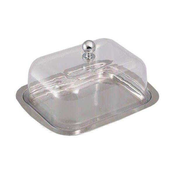 GIPFEL Sviestinė su akrila vāku 5517 | 15x12 cm, Nerūsējošais tērauds 18/10