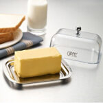 GIPFEL Sviestinė su akrila vāku 5517 | 15x12 cm, Nerūsējošais tērauds 18/10 - Image 2