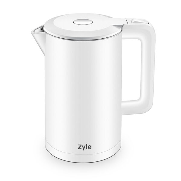 ZYLE Elektriskā Tējkanna ZY280WK | 1.7 L, 1800 W, Dubultsienas, Viengabala Nerūsējošais Tērauds