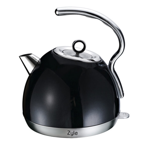 ZYLE Elektriskā tējkanna ZY88KB | 1.8 L, 2200 W, Noņemams kaļķakmens filtrs, Melna